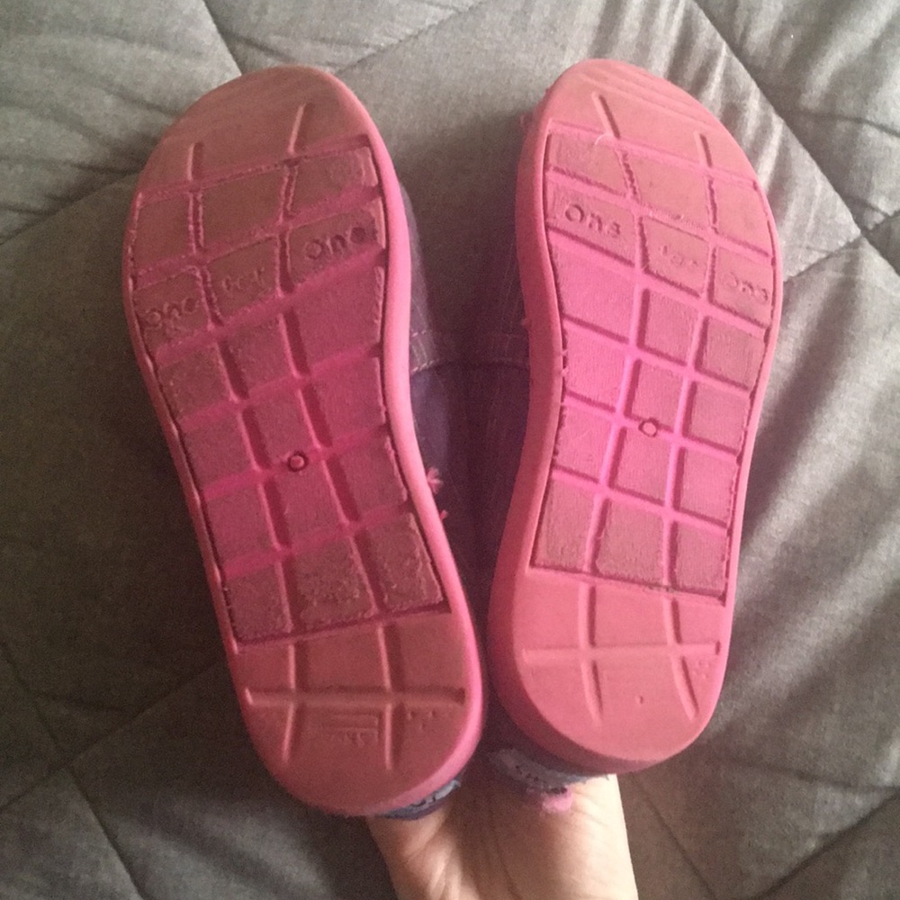 TOMS Purple & Pink Slip-ons - Picture 5 of 5